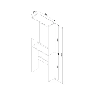 Шкаф AM.PM X-Joy M85CSX06521WG1 белый 65 см